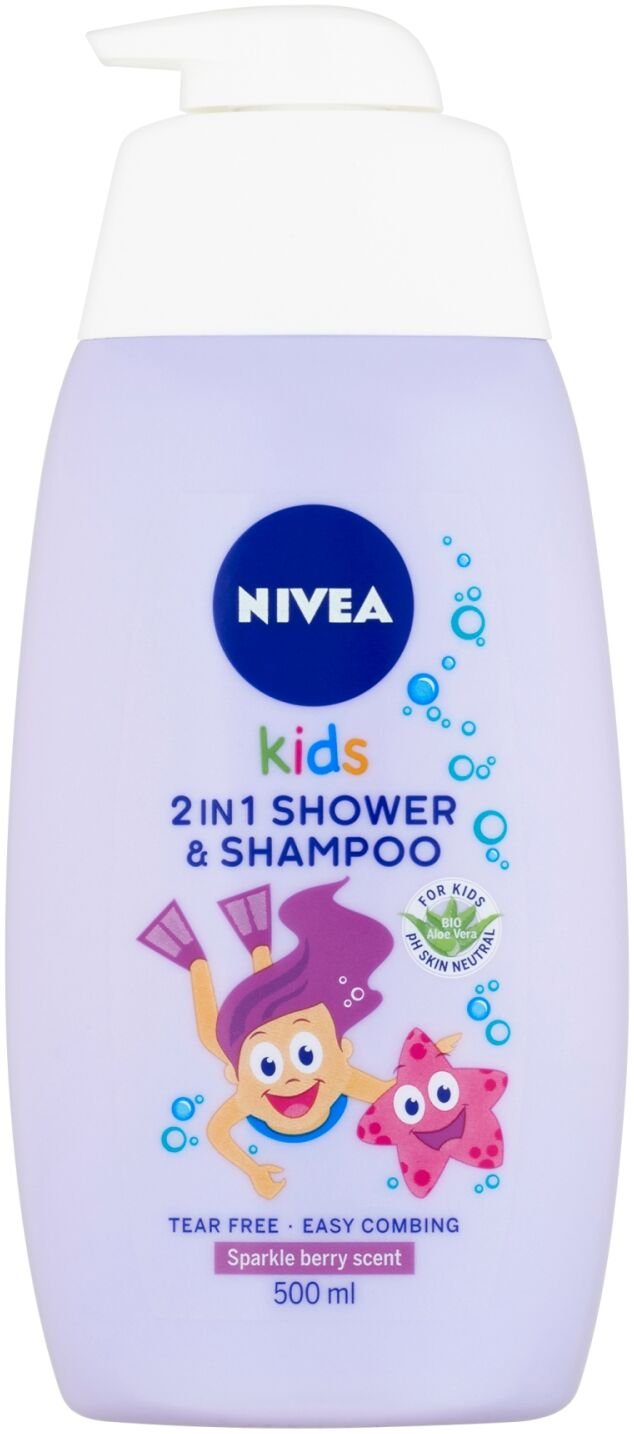 NIVEA Kids Detský sprchový gél GIRL 500ml