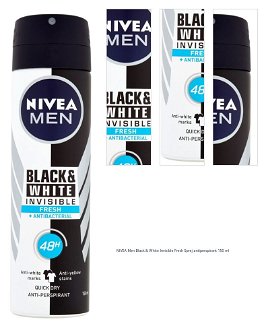 NIVEA Men Black & White Invisible Fresh Sprej antiperspirant 150 ml 1