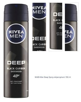 NIVEA Men Deep Sprej antiperspirant 150 ml 1
