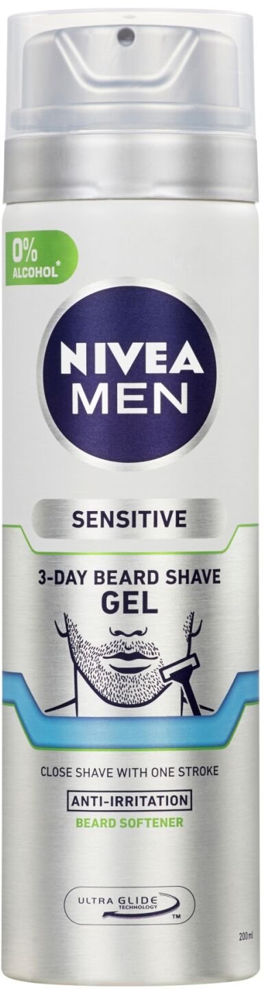 NIVEA Men Gél na holenie Sensitive na 3dňové strnisko
