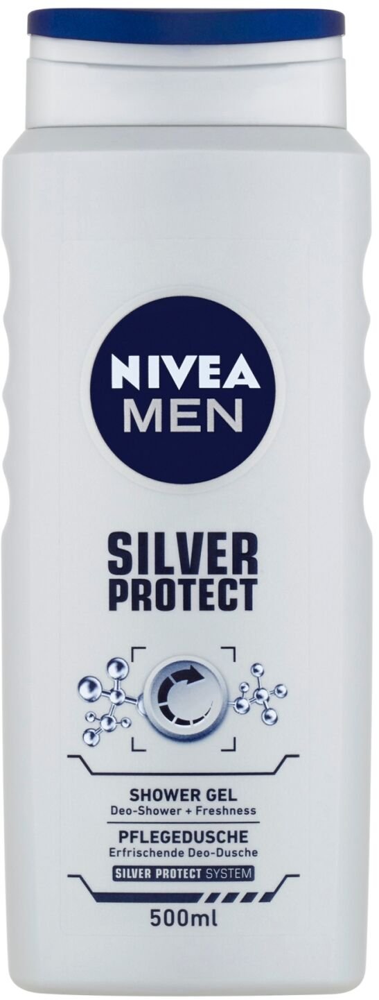 NIVEA Men sprchový gél Silver P. 500ml