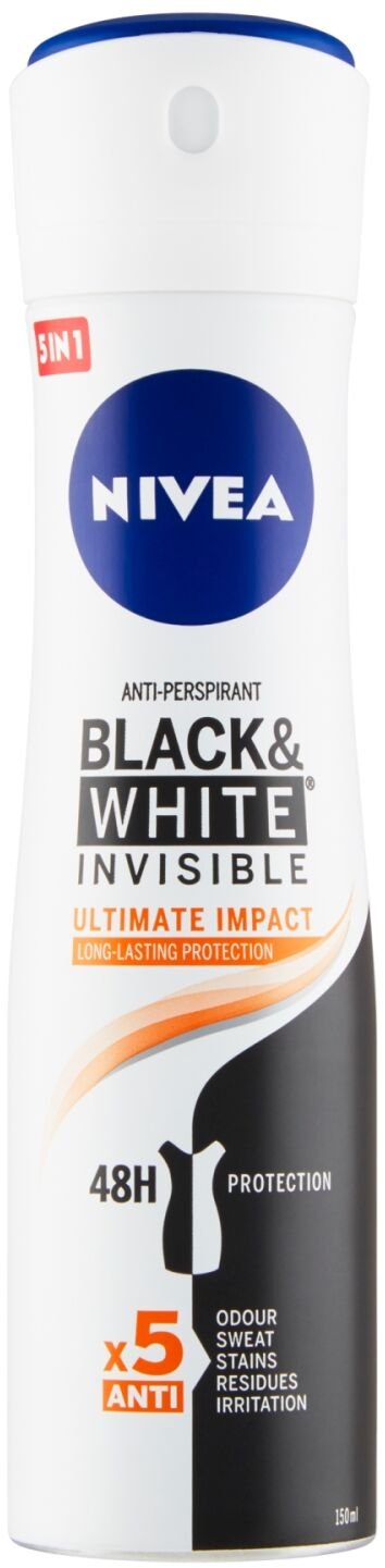 NIVEA Sprej antiperspirant B&W Invisible Ultimate Impact
