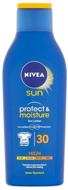 Nivea Sun Protect&Moisture Hydratačné mlieko na opaľovanie OF30 200 ml
