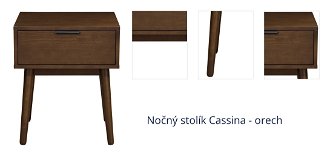 Nočný stolík Cassina - orech 1