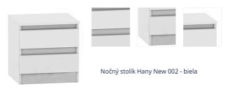 Nočný stolík Hany New 002 - biela 1