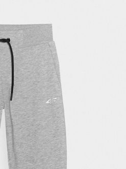 Dámske teplákové nohavice typu jogger - šedé 7