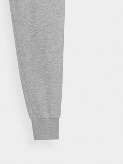 Dámske teplákové nohavice typu jogger - šedé 9