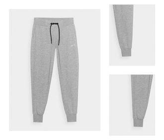 Dámske teplákové nohavice typu jogger - šedé 3