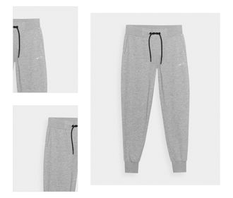 Dámske teplákové nohavice typu jogger - šedé 4