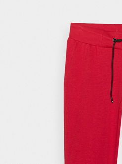 Dámske teplákové nohavice typu jogger - červené 6
