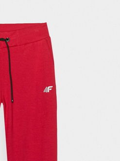 Dámske teplákové nohavice typu jogger - červené 7