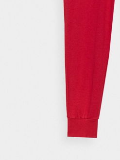 Dámske teplákové nohavice typu jogger - červené 8