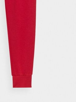 Dámske teplákové nohavice typu jogger - červené 9