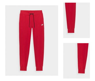 Dámske teplákové nohavice typu jogger - červené 3