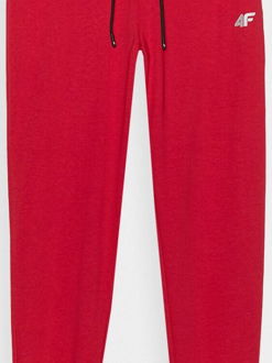 Dámske teplákové nohavice typu jogger - červené 5