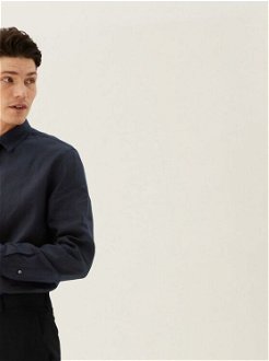 Nohavice, úzky strih Marks & Spencer čierna 7
