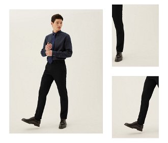 Nohavice, úzky strih Marks & Spencer čierna 3