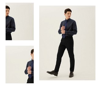 Nohavice, úzky strih Marks & Spencer čierna 4