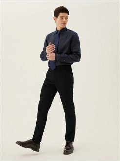 Nohavice, úzky strih Marks & Spencer čierna 2