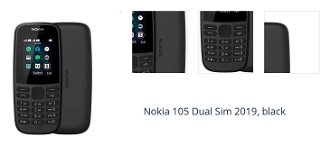 Nokia 105 Dual Sim 2019, black 1