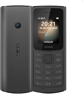 Nokia 110 4G, Dual SIM, black - OPENBOX (Rozbalený tovar s plnou zárukou)
