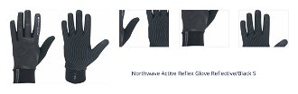 Northwave Active Reflex Glove Reflective/Black S Cyklistické rukavice 1