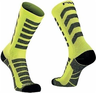 Northwave Husky Ceramic High Sock Yellow Fluo M Cyklo ponožky