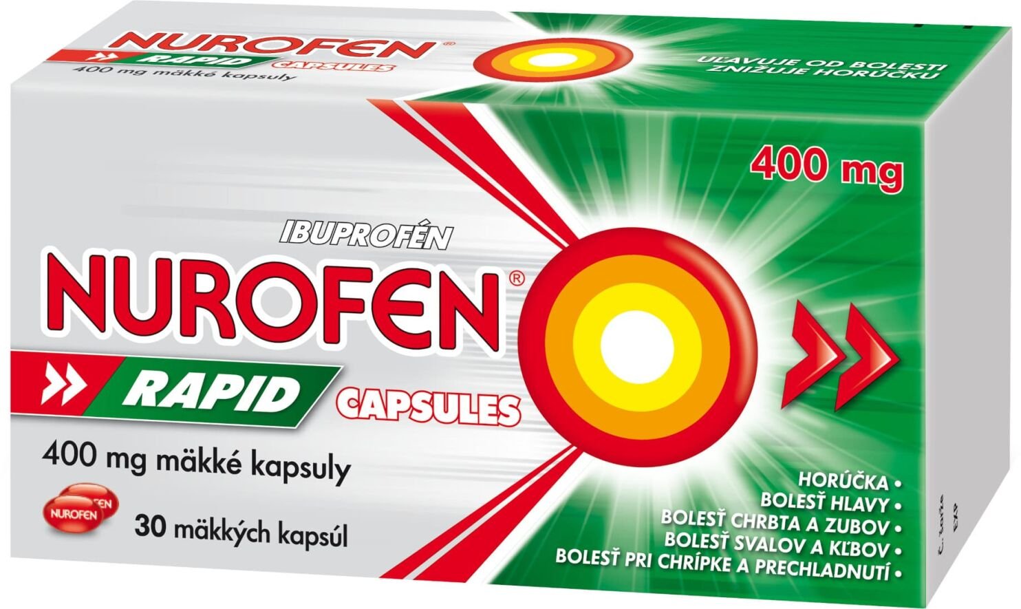 Nurofen Rapid 400 mg 30 kapsúl