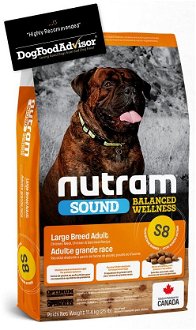 NUTRAM dog   S8 -  ADULT  LARGE  - 11,4kg