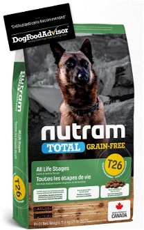 NUTRAM dog T26 - TOTAL GF  LAMB/lentils - 11,4kg 2