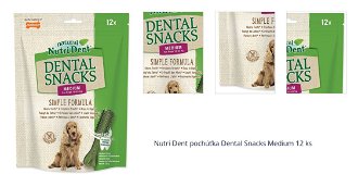 Nutri Dent pochúťka Dental Snacks Medium 12 ks 1