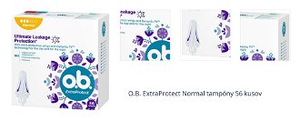 O.B. ExtraProtect Normal tampóny 56 kusov 1