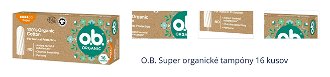 O.B. Super organické tampóny 16 kusov 1