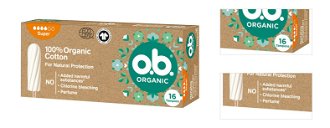 O.B. Super organické tampóny 16 kusov 3
