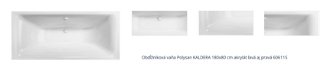 Obdĺžniková vaňa Polysan KALDERA 180x80 cm akrylát ľavá aj pravá 60611S 1