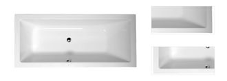 Obdĺžniková vaňa Polysan Mimoa 170x75 cm akrylát ľavá aj pravá 71709 3