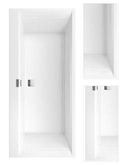 Obdĺžniková vaňa Villeroy & Boch Squaro 180x80 cm liaty mramor ľavá aj pravá UBQ180SQE2DV-01 3