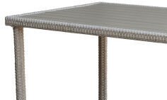 Obdĺžnikový  záhradný stôl Alford 150x90 cm, béžový% 6