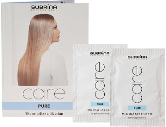 Objemový micelárny šampón a kondicionér Subrina Professional Care Pure Set - 2 x 10 ml (060368) 2