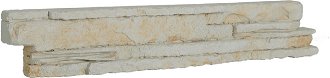 Obklad Vaspo kameň považan biela 6,7x37,5 cm reliéfna V53203