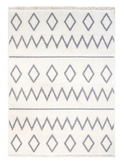 Obojstranný koberec dylan - šedá/biela
