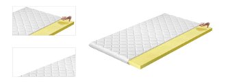 Obojstranný penový matrac (topper) Vitano 140 140x200 cm 4