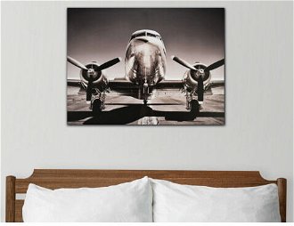 Obraz na plátne Vintage lietadlo, 80x60 cm%