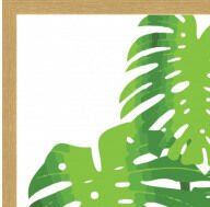 Obraz v ráme Zelené listy, 40x40 cm% 6