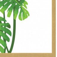 Obraz v ráme Zelené listy, 40x40 cm% 9