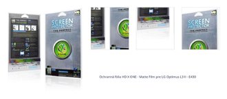 Ochranná fólia HD X ONE - Matte Film pre LG Optimus L3 II - E430 1