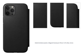 Odolné knižkové púzdro s Magsafe Nomad pre iPhone 12 Pro Max, čierne 1