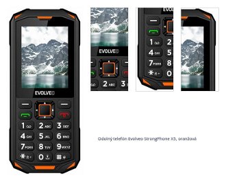 Odolný telefón Evolveo StrongPhone X5, oranžová 1