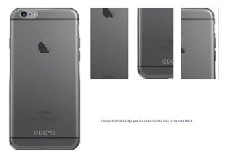 Odoyo kryt Slim Edge pre iPhone 6 Plus/6s Plus - Graphite Black 1