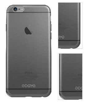 Odoyo kryt Slim Edge pre iPhone 6 Plus/6s Plus - Graphite Black 3